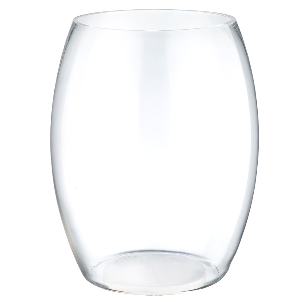 Ваза "Сканди" (стекло), D21xH30 см Прозрачный