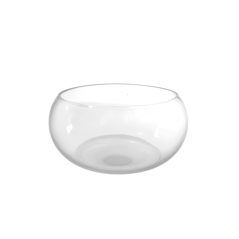 Ваза "Чаша" (стекло), D20xH9 см Прозрачный