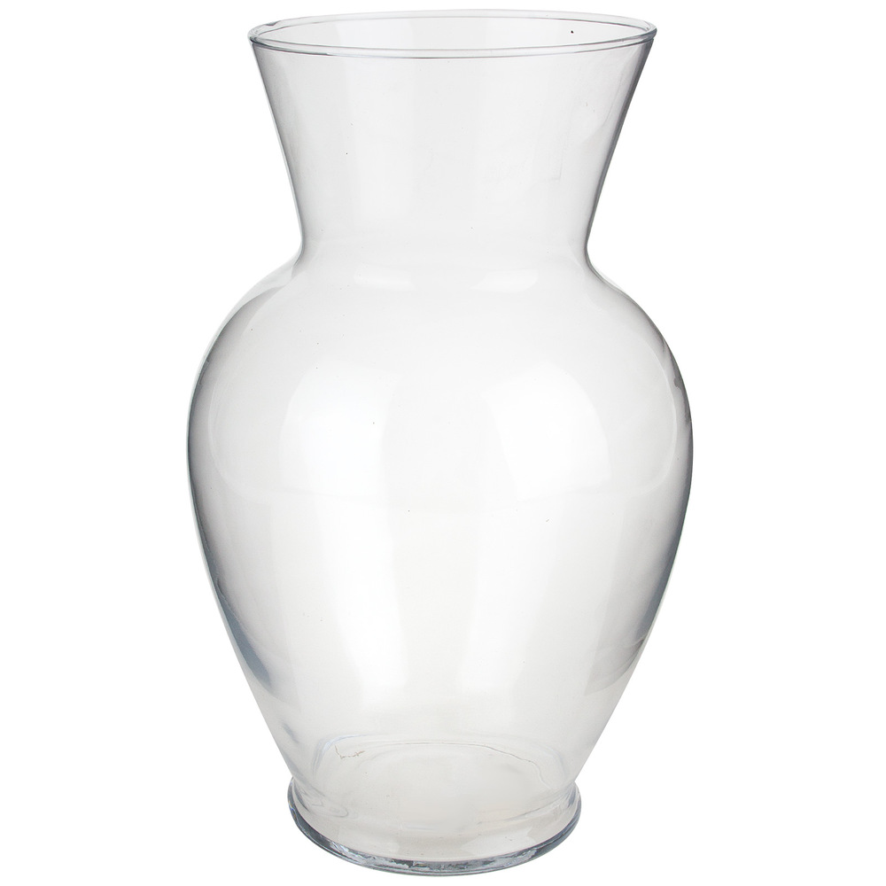Ваза "Люция" (стекло), D13xH28 см, К Прозрачный