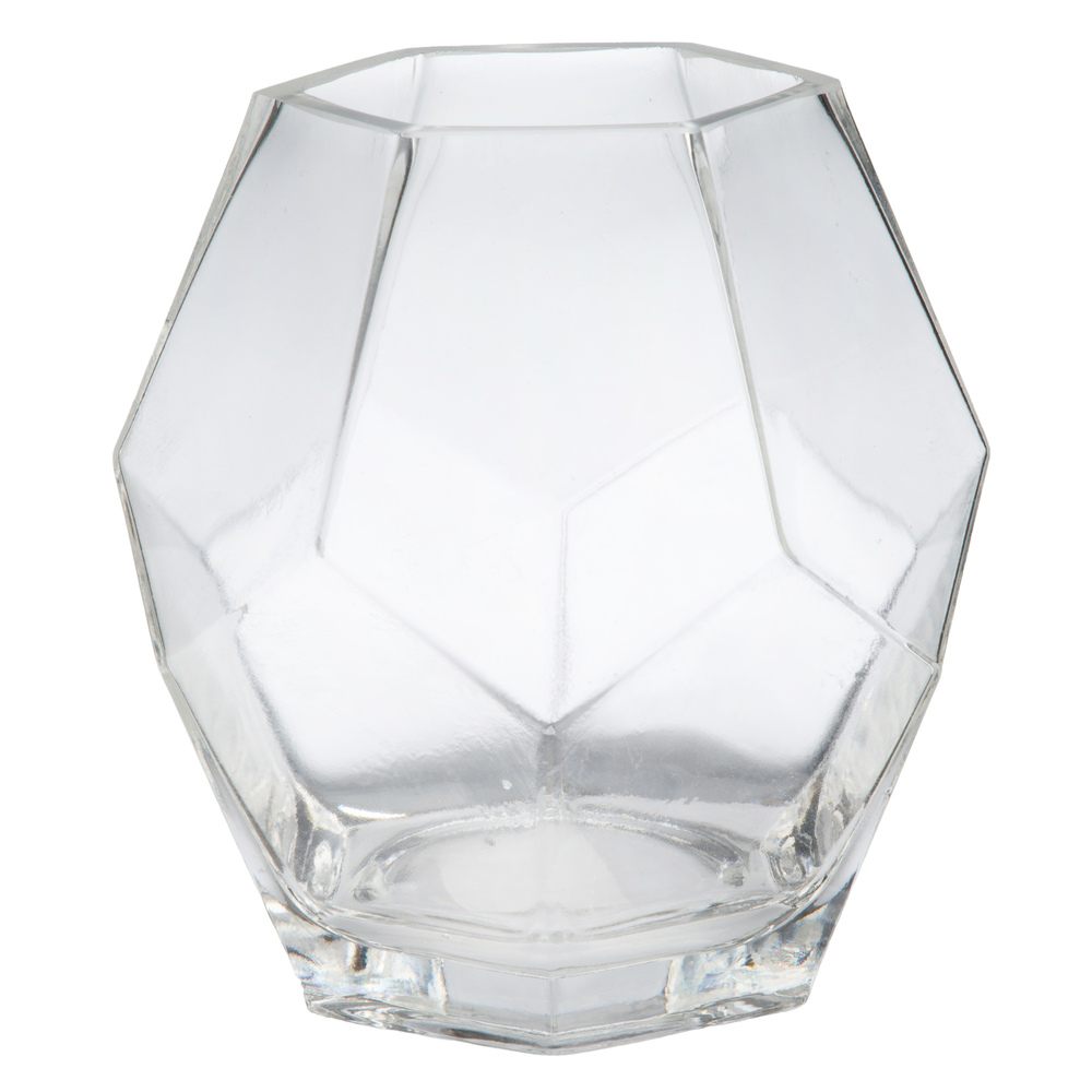Ваза "Геометрия V" (стекло), D13хH14 см Прозрачный