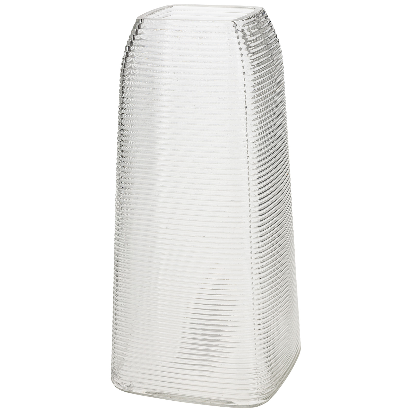 Ваза "Арфа" (стекло), 12x12xH25 см Прозрачный