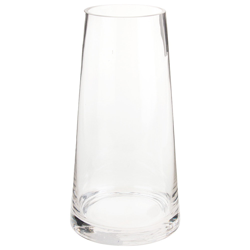 Ваза "Конус" (стекло), D10xH25 см Прозрачный