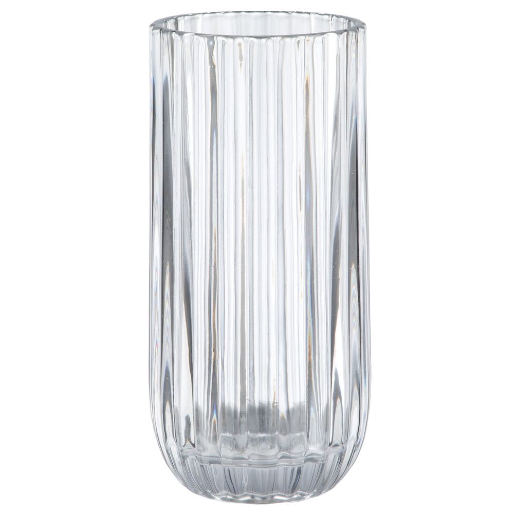 Ваза "Base V" (стекло), D10,5xH23,5 см Прозрачный