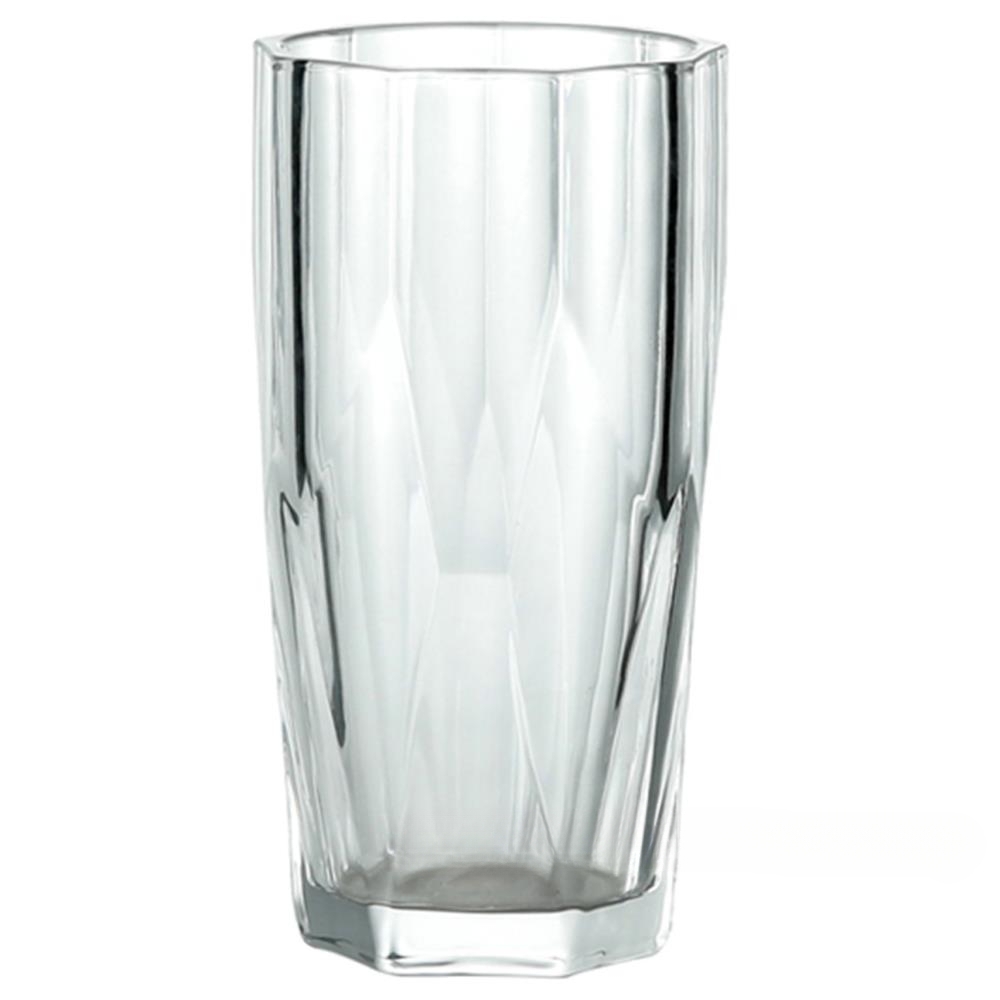 Ваза "Base W" (стекло), D14xH28 см Прозрачный