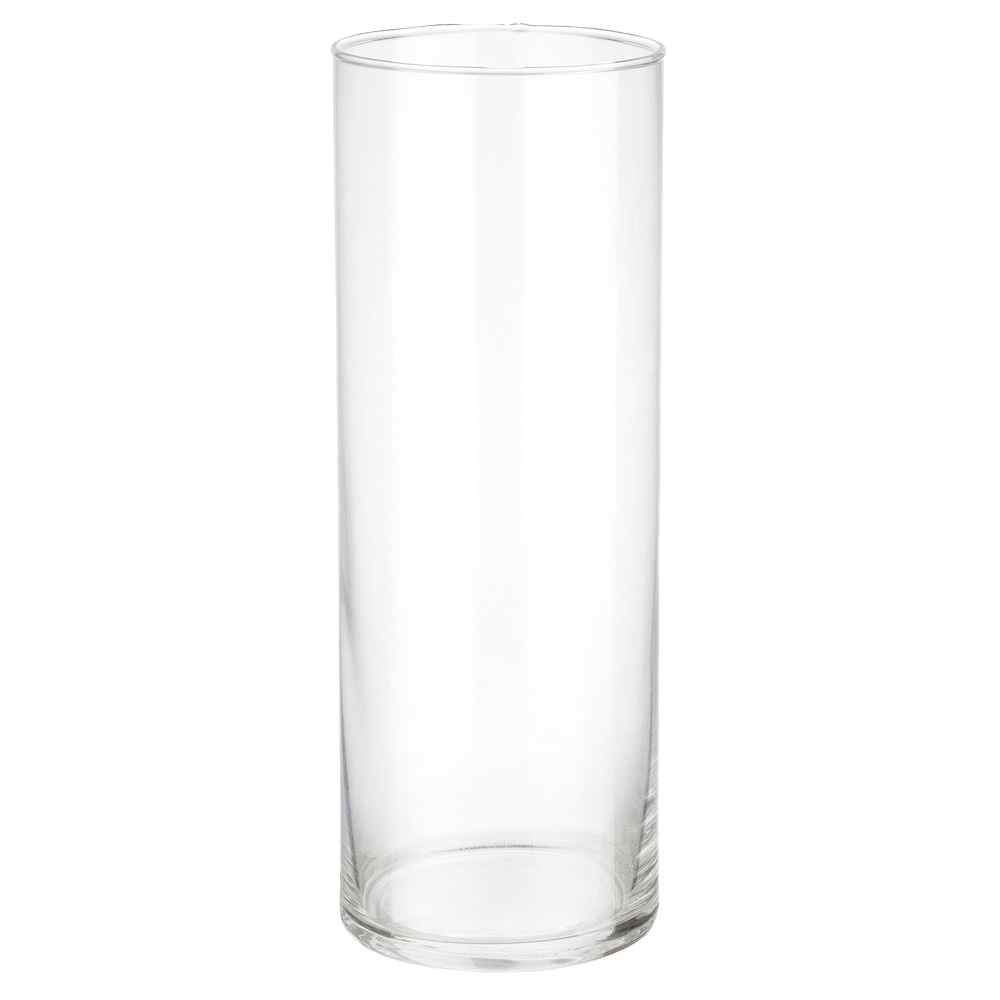 Ваза "Трубка 80" (стекло), D8xH25 см, К Прозрачный