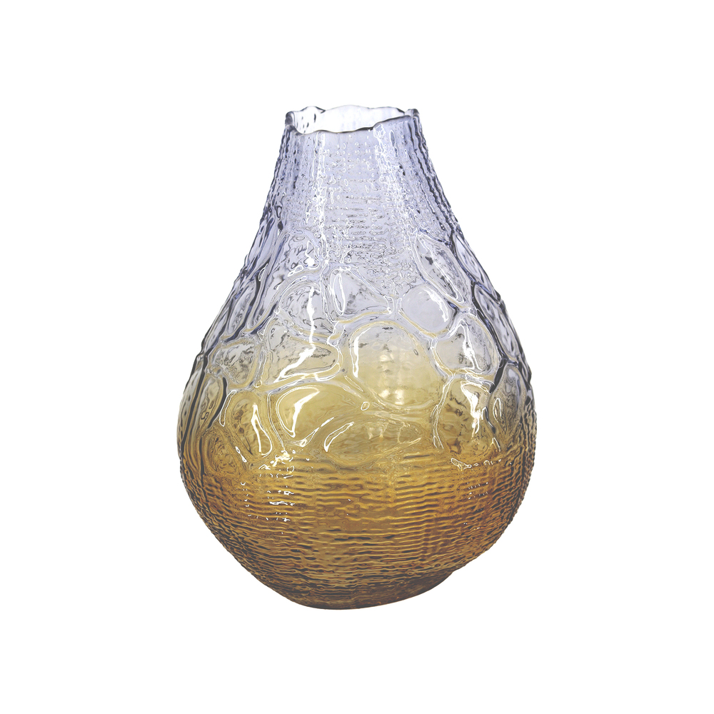 Ваза "Artistic" (стекло), D14xH23 см Бежевый-серый