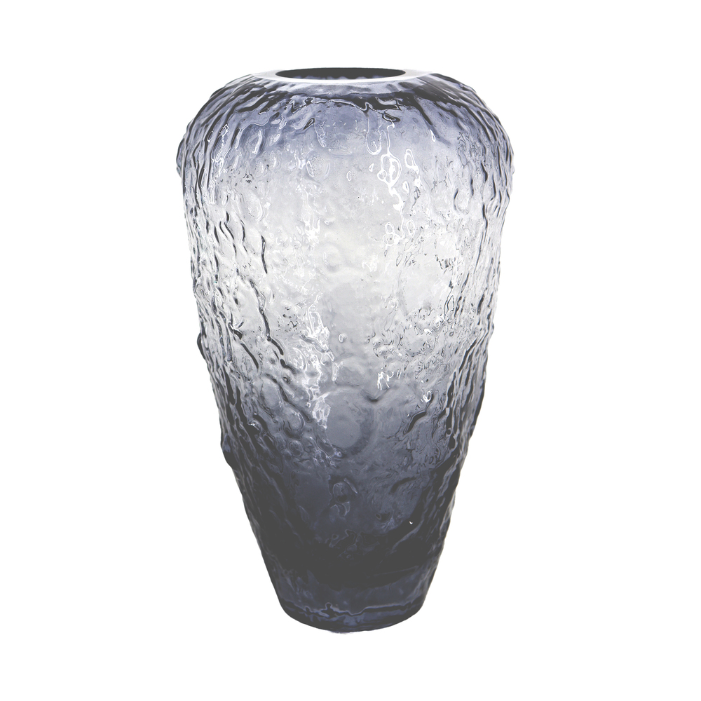 Ваза "Moon" (стекло), D13xH22 см Серый