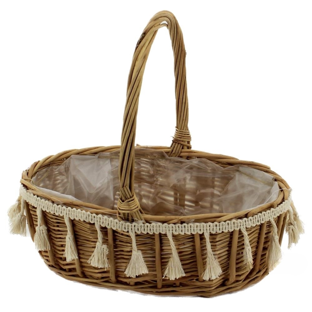 Корзина плетеная (ива), 24x16,5xH10/26 см Натуральный