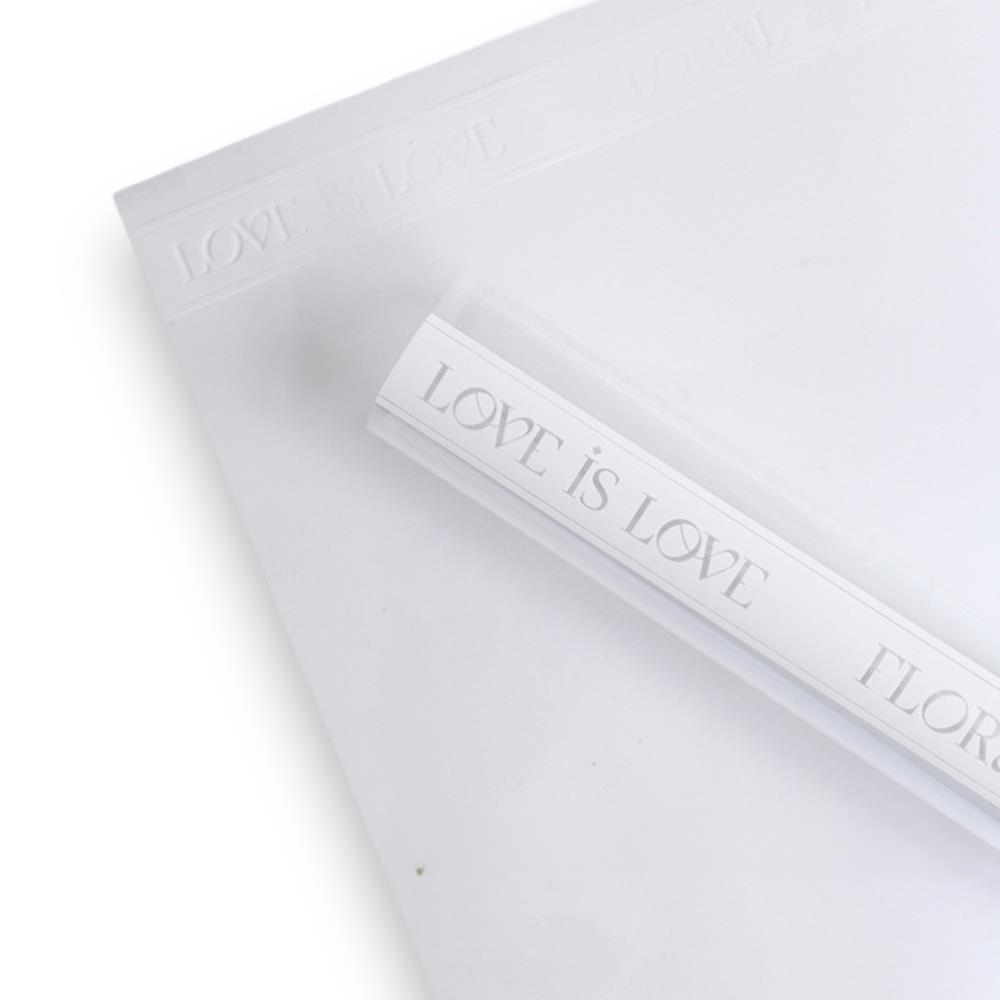 Пленка прозрачная "Floral", 57x57 см, 53 mic, набор (20 шт) Белый