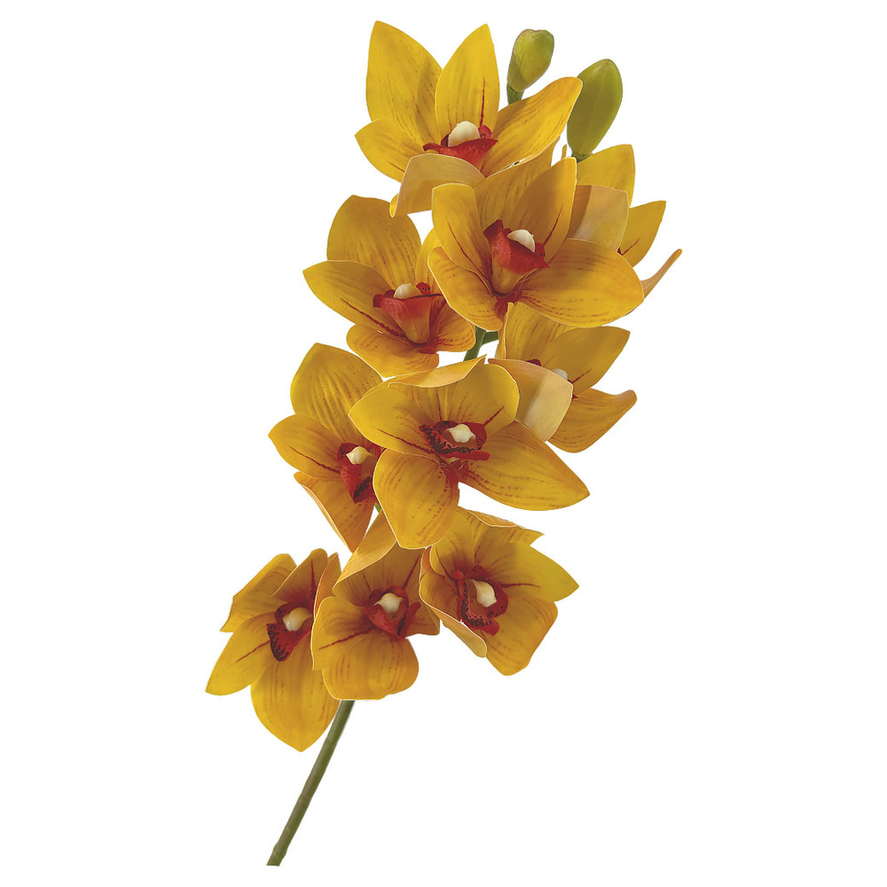 Цветок искусственный "Цимбидиум", H78 см Желтый