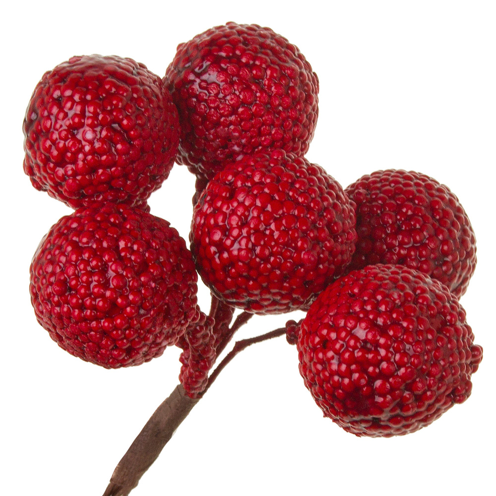 Шар декоративный на вставке (пластик), D2xН11 см, набор (6 шт)