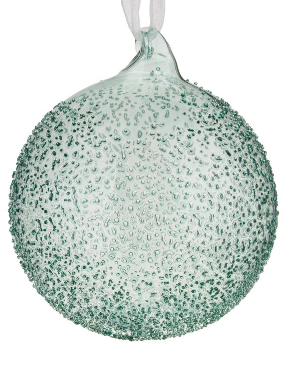 Елочная игрушка "Шар" (стекло), D8 см Голубой