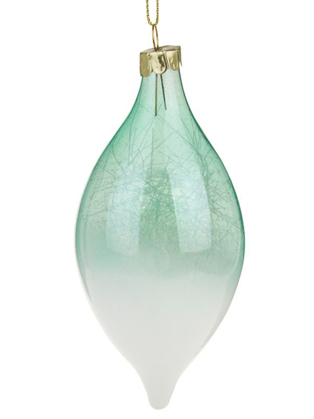 Елочная игрушка "Конус" (стекло), 6хН13 см Зеленый
