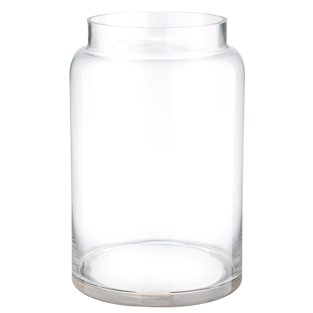 Ваза "Банка" (стекло), D15xH23 см Прозрачный
