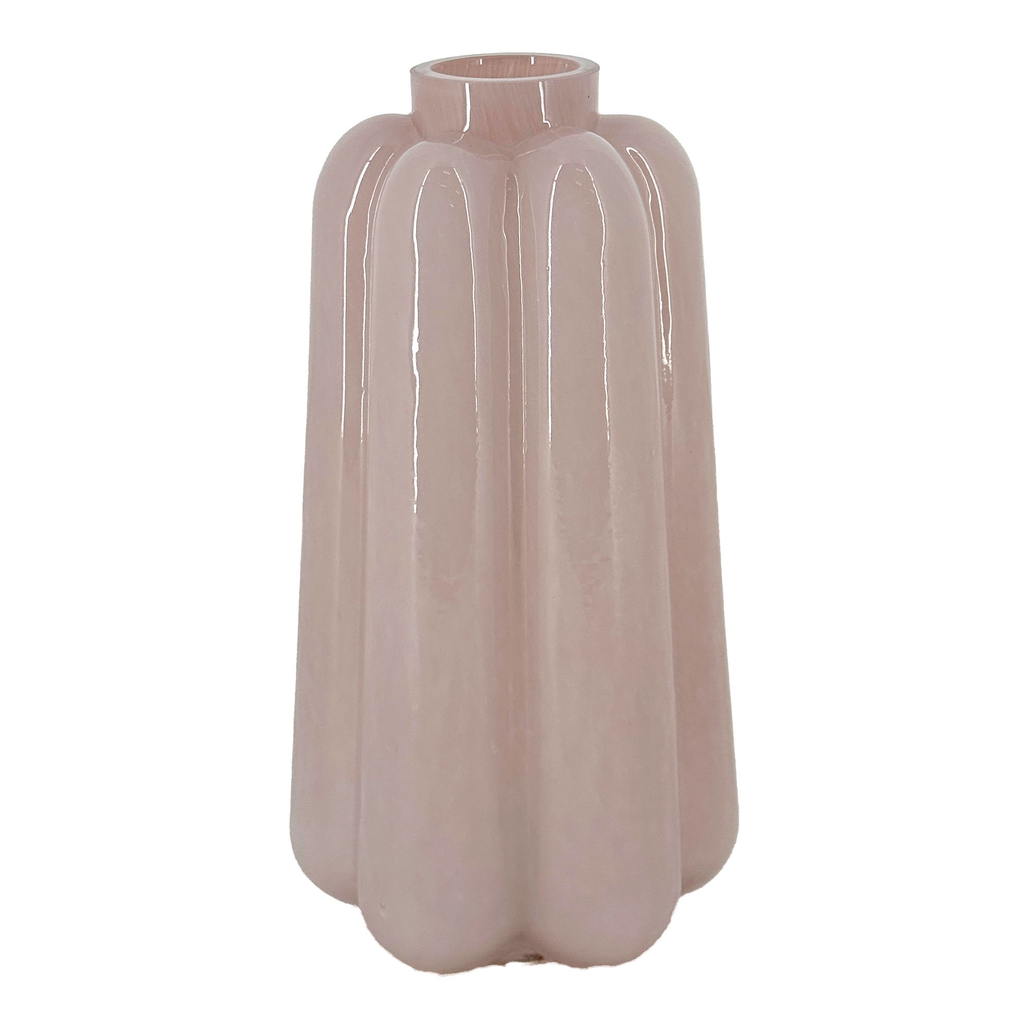 Ваза "Blown" (стекло), D12,5xH24,5 см Светло-розовый