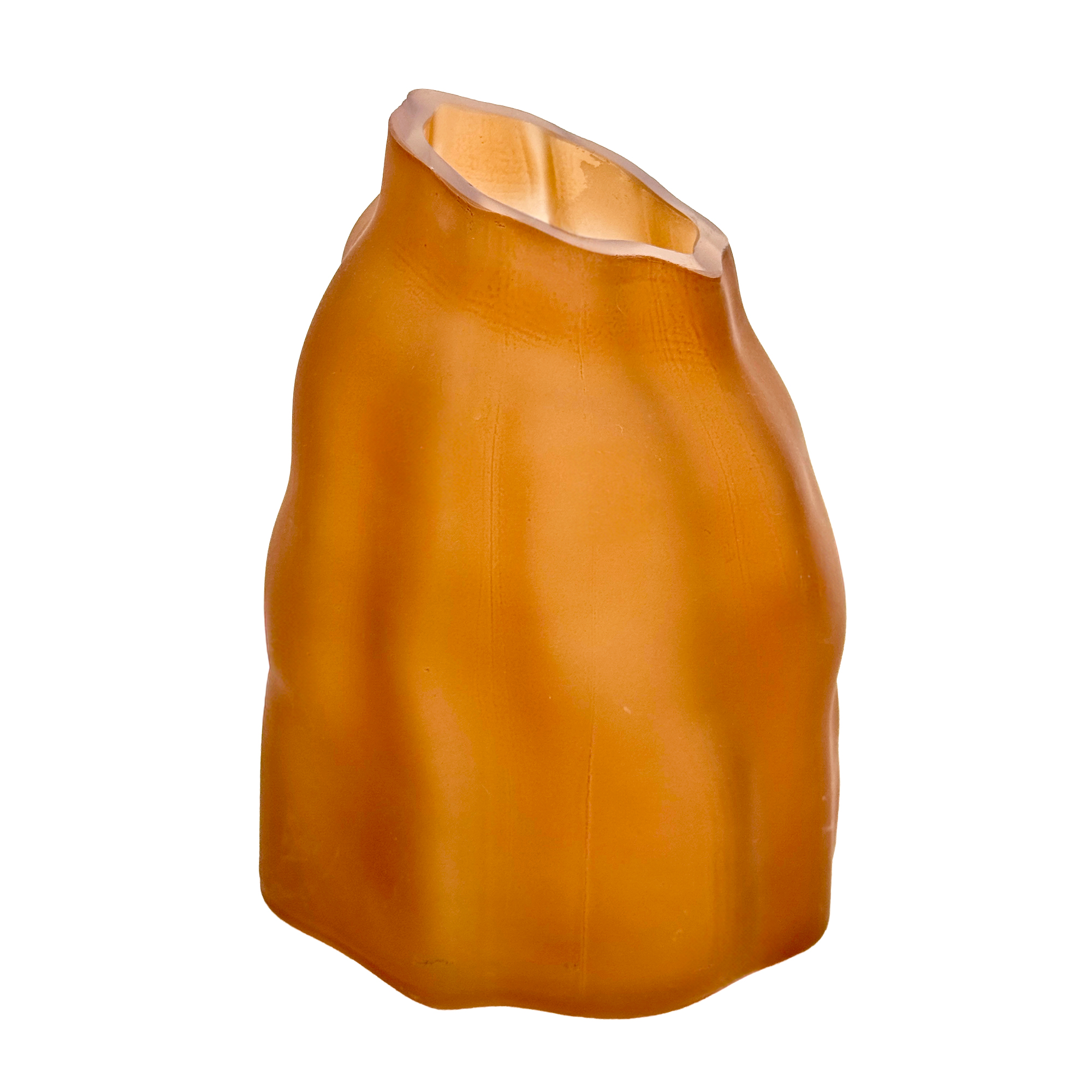 Ваза "Wood" (стекло), D15xH19 см Бронзовый