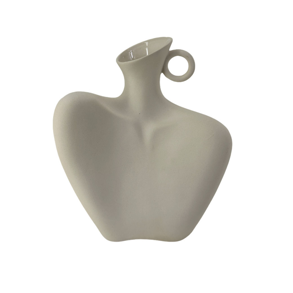 Ваза "Monica" (керамика), D18,5xH22 см Белый