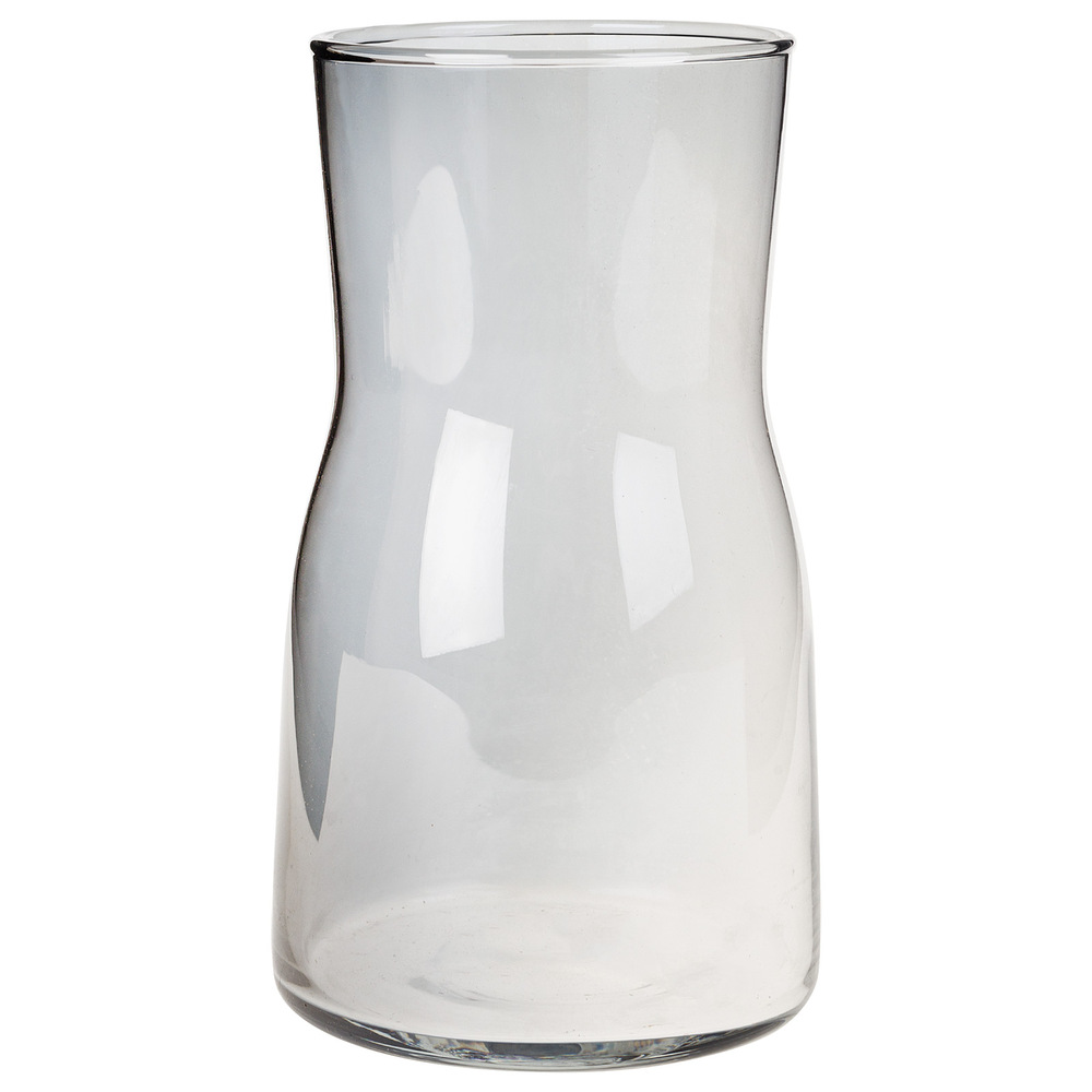 Ваза "Элис" (стекло), D8,5xH17 см Серый