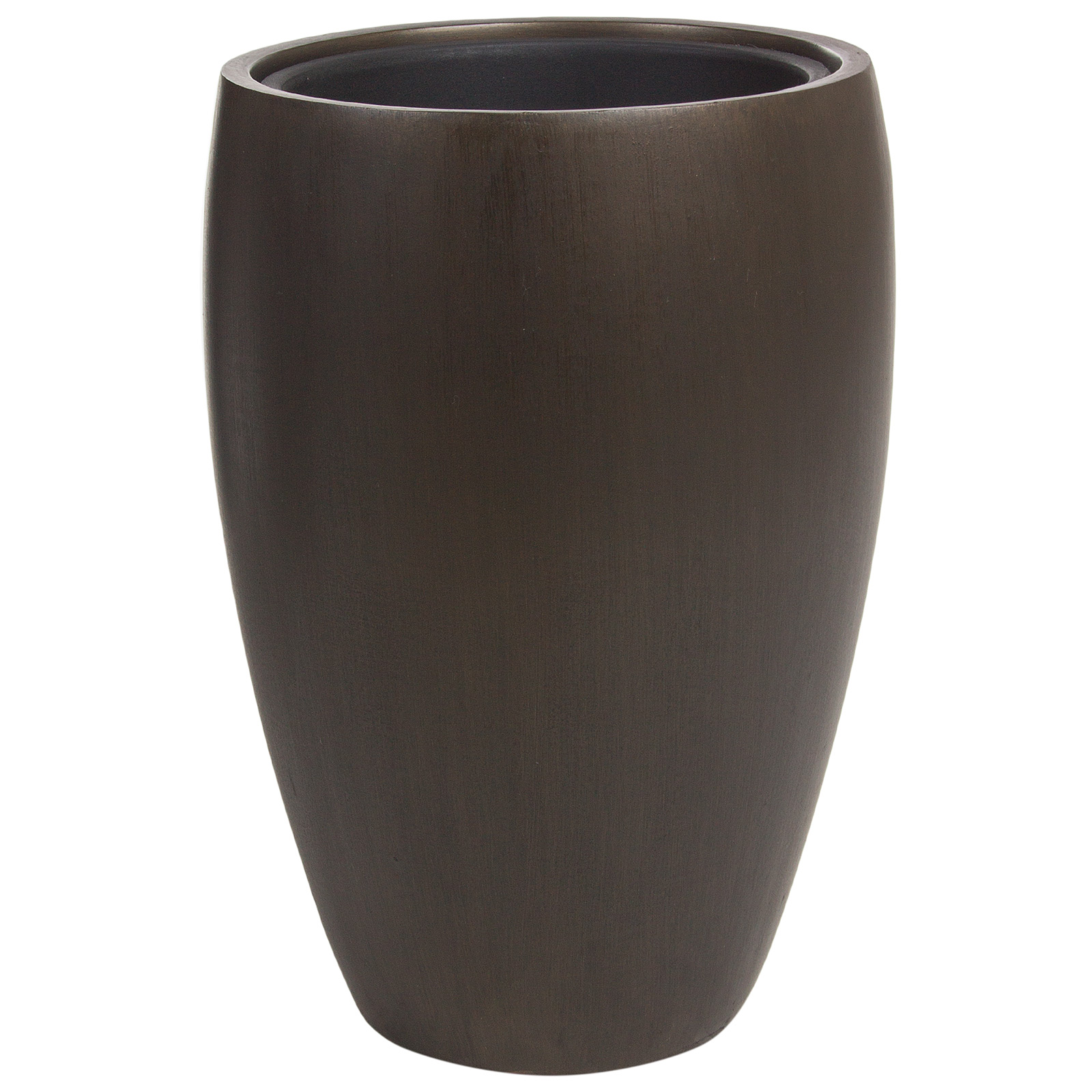 Кашпо Nobilis Marco "Pab-coal Round" (полистоун), D24хH35 см, с тех.горшком Бронзовый