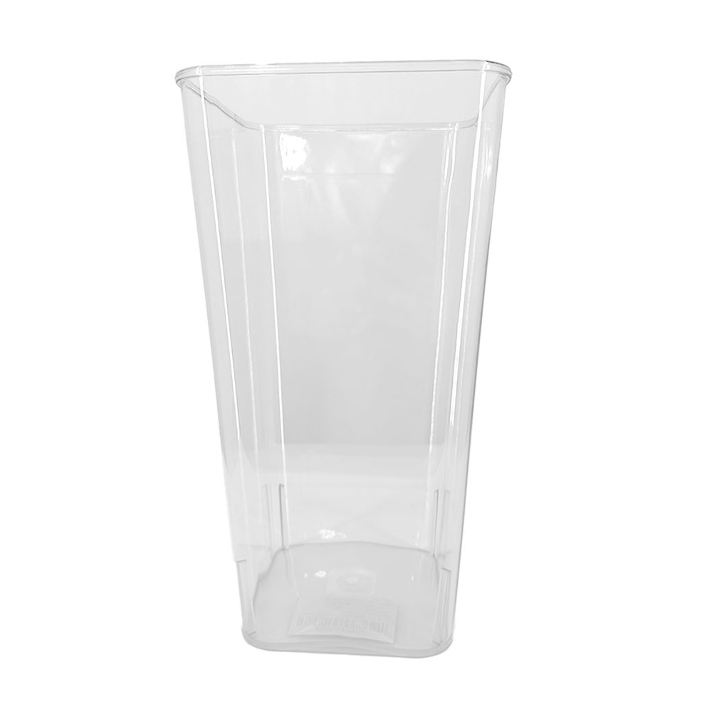 Вазон "Square" (пластик), 18x13xH37 см Прозрачный