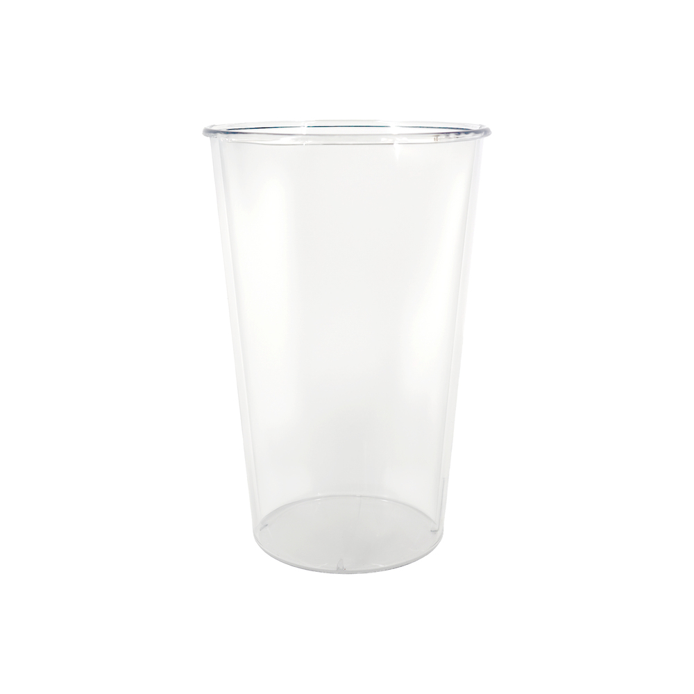 Вазон "Cone" (пластик), D15,5x11,5xH24,5 см, со шкалой Прозрачный