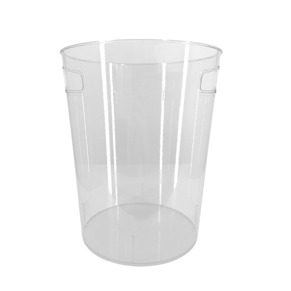 Вазон "Basket" (пластик), D16xH17 см, с ручками Прозрачный