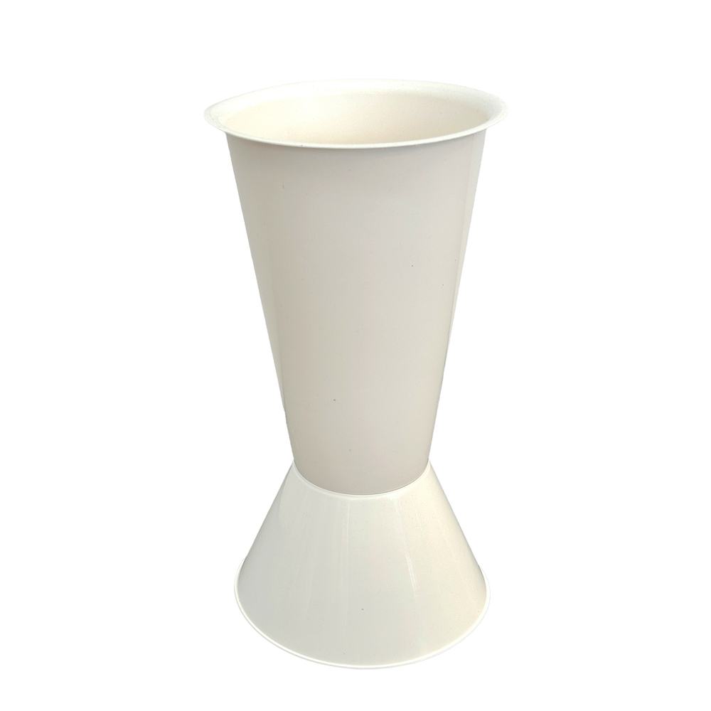 Вазон "Simple" (пластик), D20,5xH40,5 см, разборный Белый