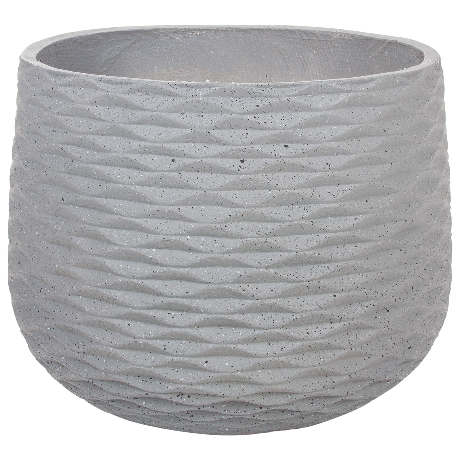 Кашпо Nobilis Marco "Cells graphite Jar" (файберклэй), D50хH40 см Серый