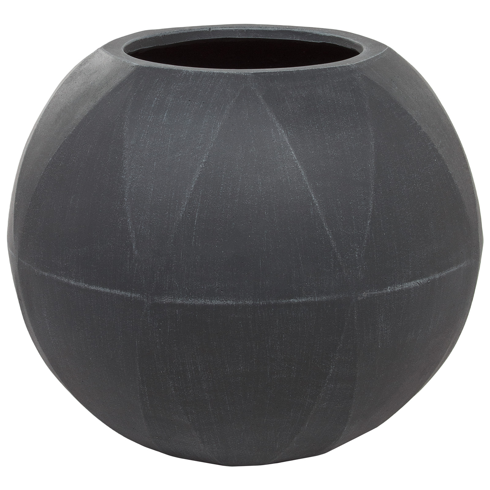 Кашпо Nobilis Marco "Diamond white grey Ball" (файкостоун), D51хH44,5 см Серый