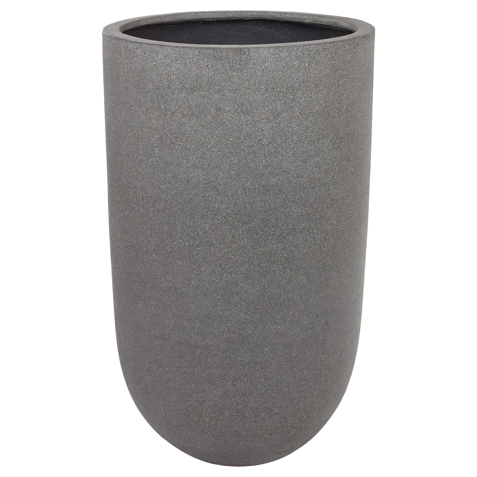 Кашпо Nobilis Marco "Plain rough grey Vase" (файкостоун), D48xH80,5 см Серый