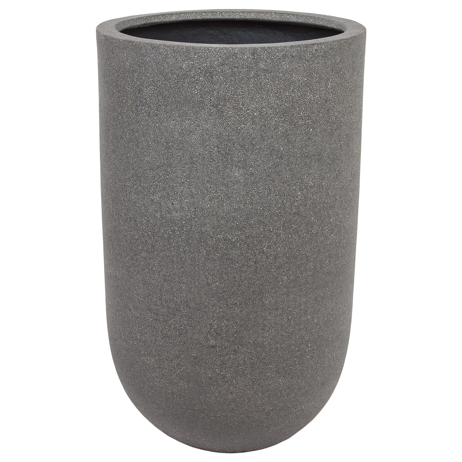 Кашпо Nobilis Marco "Plain rough grey Vase" (файкостоун), D40xH65,5 см Серый