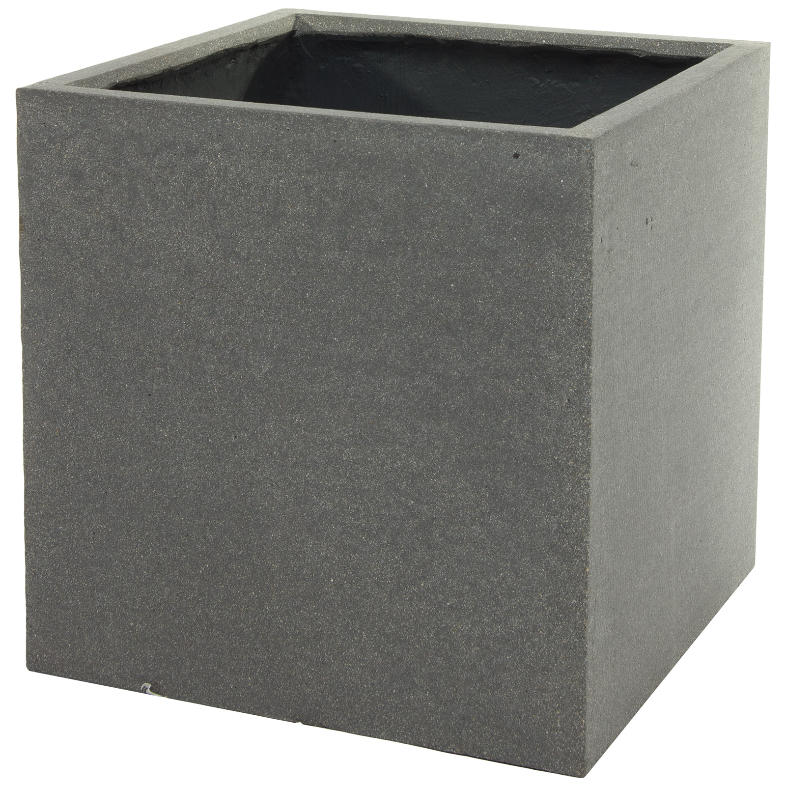 Кашпо Nobilis Marco "Plain rough grey Cube" (файкостоун), 50x50xH50 см Серый
