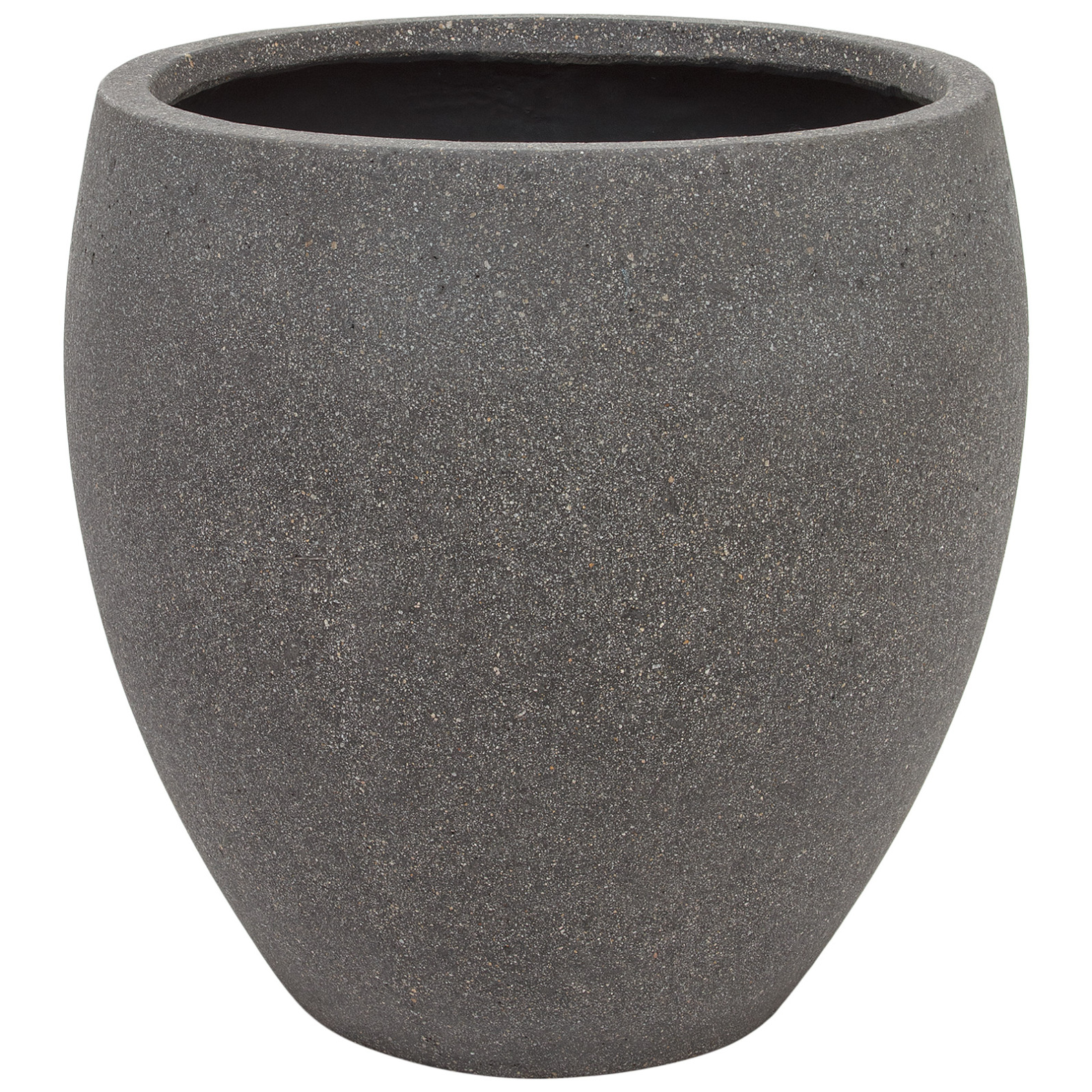 Кашпо Nobilis Marco "Plain rough grey Round" (файкостоун), D40хH40 см Серый