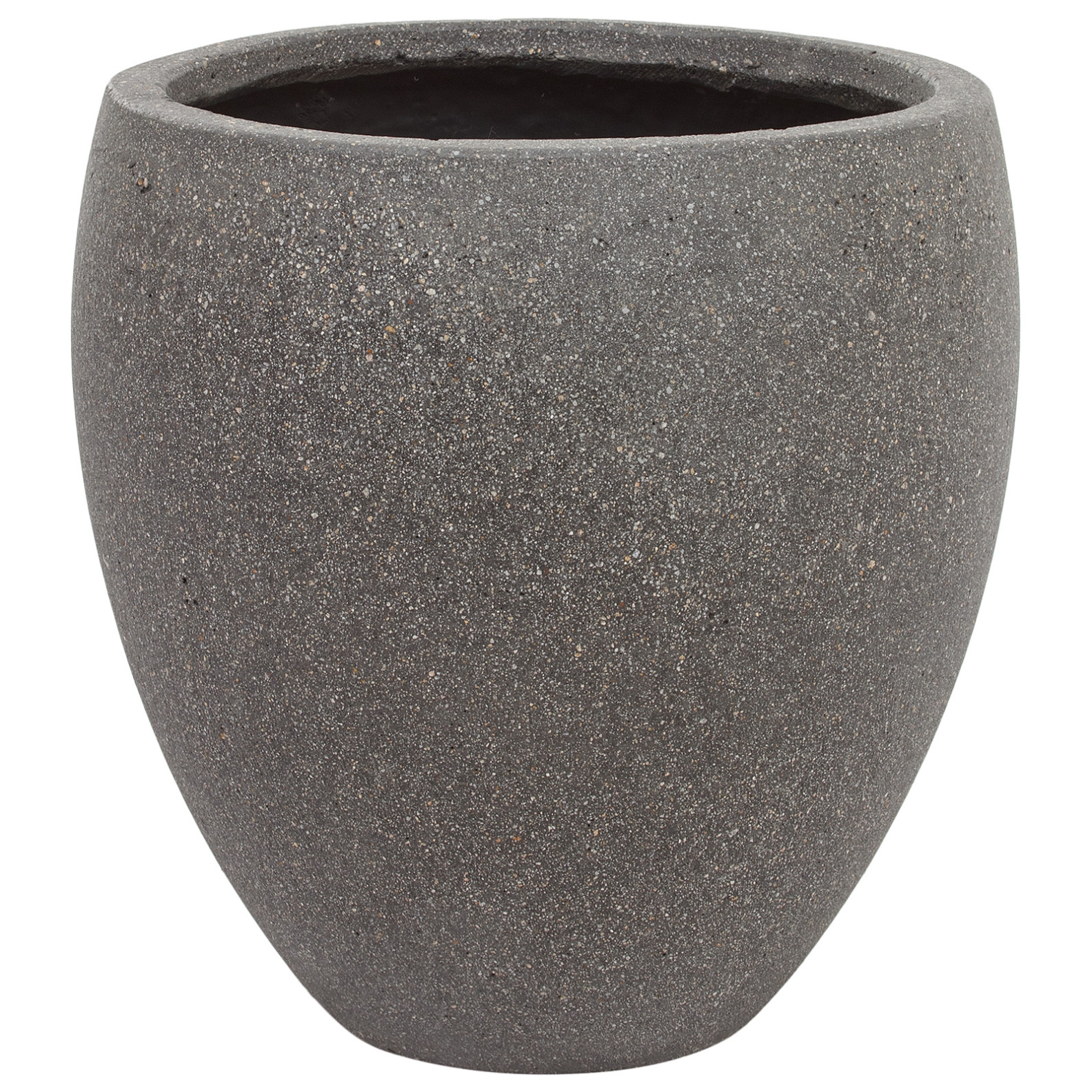 Кашпо Nobilis Marco "Plain rough grey Round" (файкостоун), D30хH30 см Серый