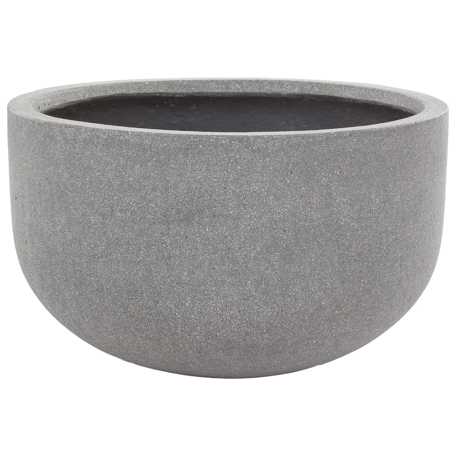 Кашпо Nobilis Marco "Plain Grey stone Round" (файкостоун), D44xH26 см Серый