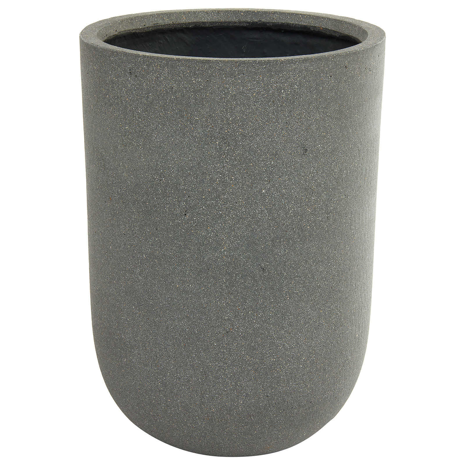 Кашпо Nobilis Marco "Plain rough grey Jar" (файкостоун), D34хH49 см Серый