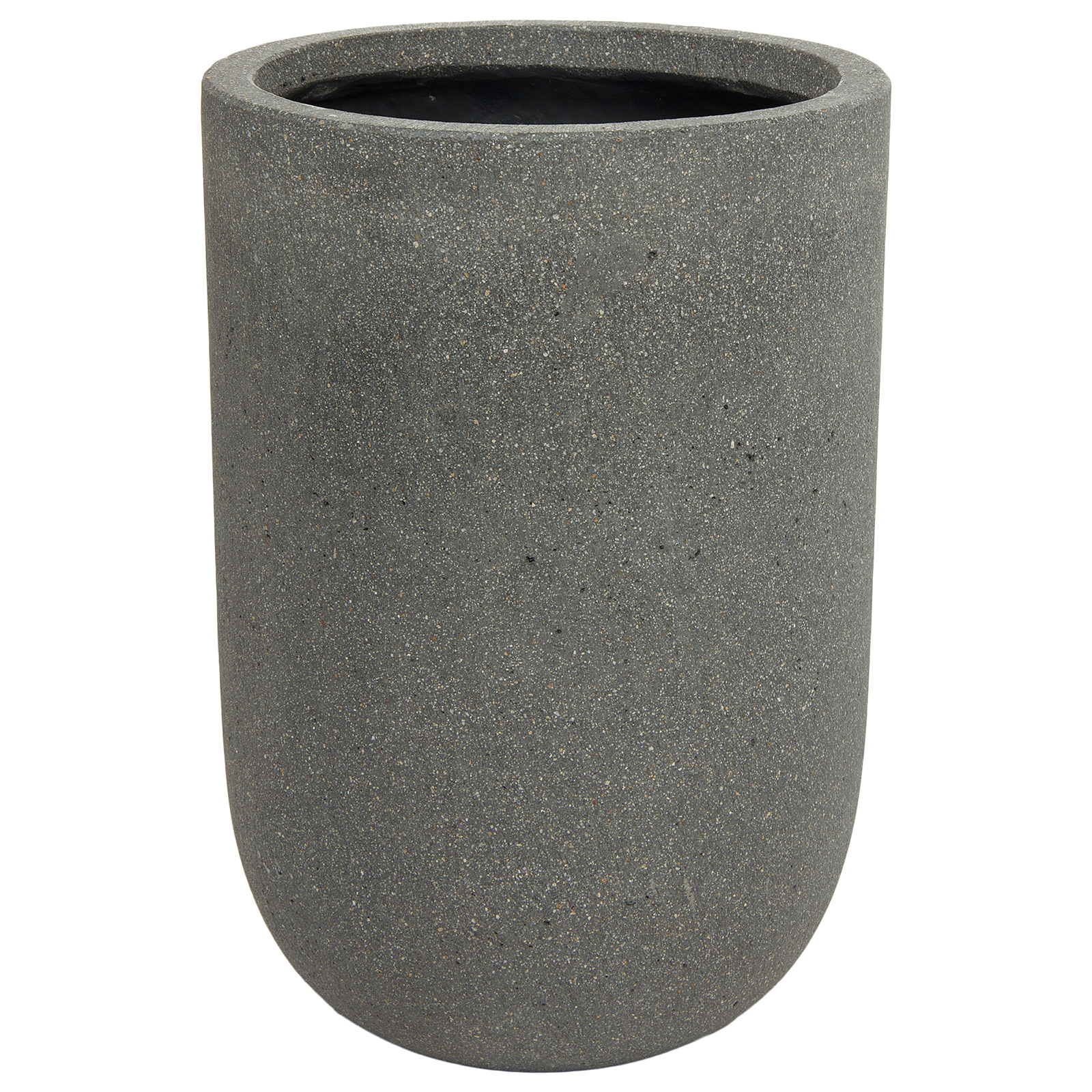 Кашпо Nobilis Marco "Plain rough grey Jar" (файкостоун), D23хH34 см Серый