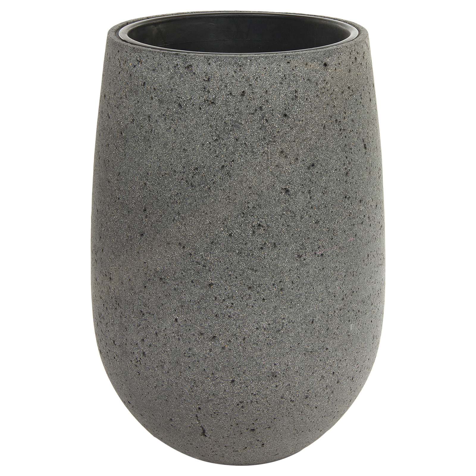 Кашпо Nobilis Marco "Plain laterite grey Jar" (файкостоун), D51хH75 см, с тех.горшком Серый