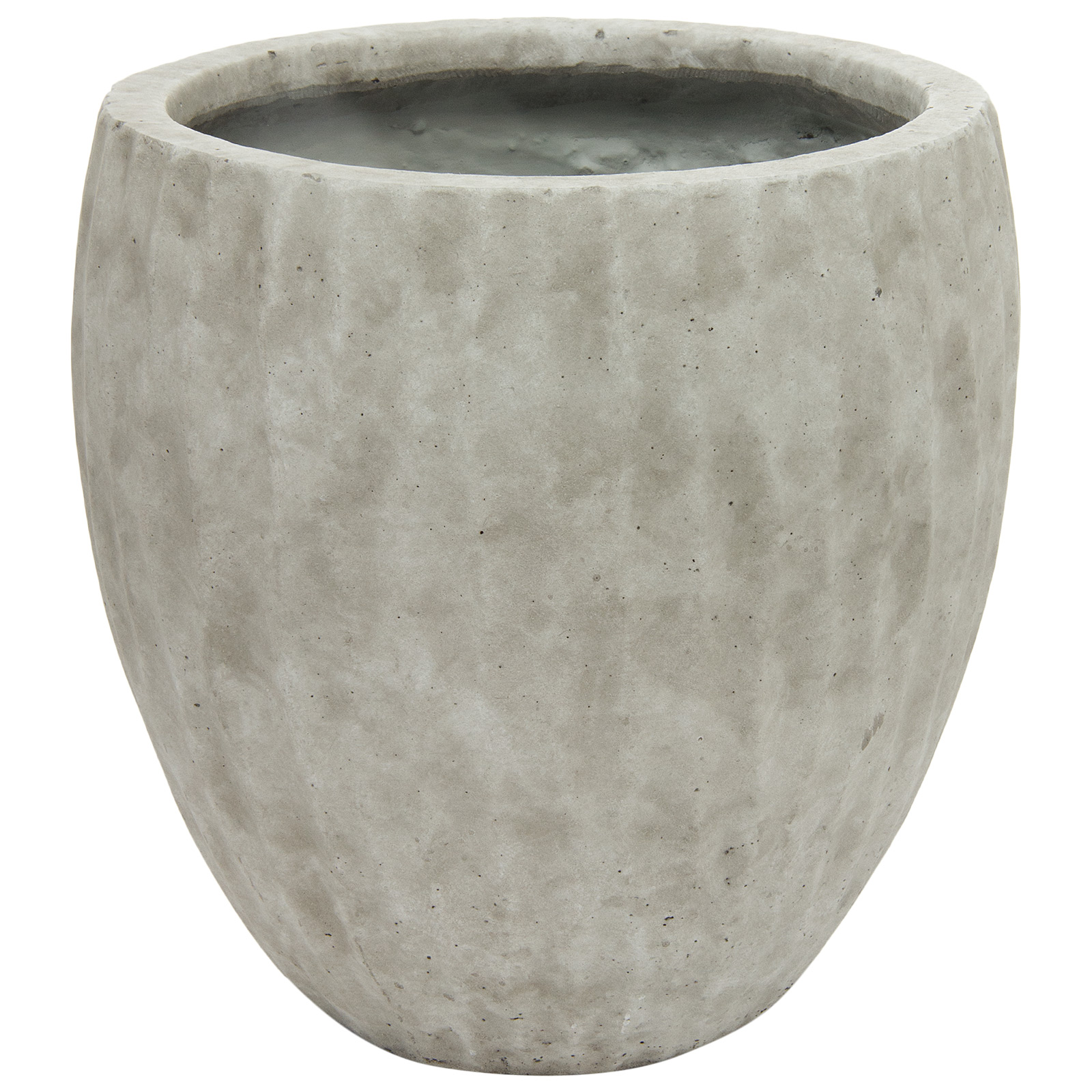 Кашпо Nobilis Marco "Waves Ash grey Round" (файкостоун), D22xH22,5 см Светло-серый