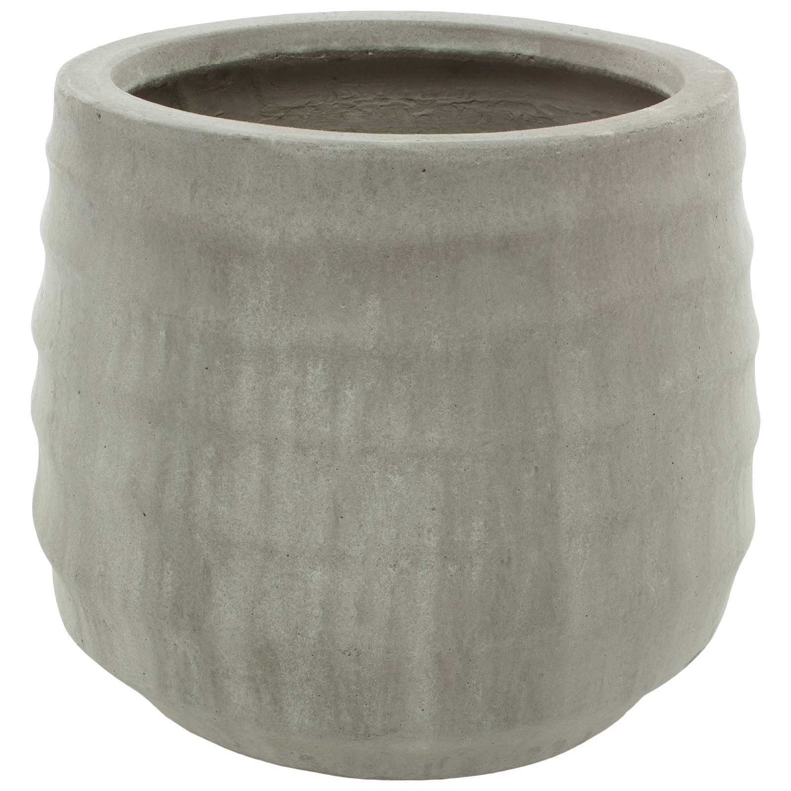 Кашпо Nobilis Marco "Horizontal waves antique green Jaze" (файкостоун), D29хH26 см Зеленый