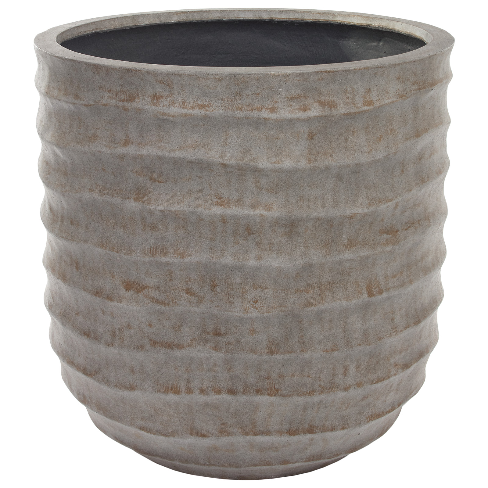 Кашпо Nobilis Marco "Horizontal waves fossil wood Jar" (файкостоун), D65хH68 см Коричневый