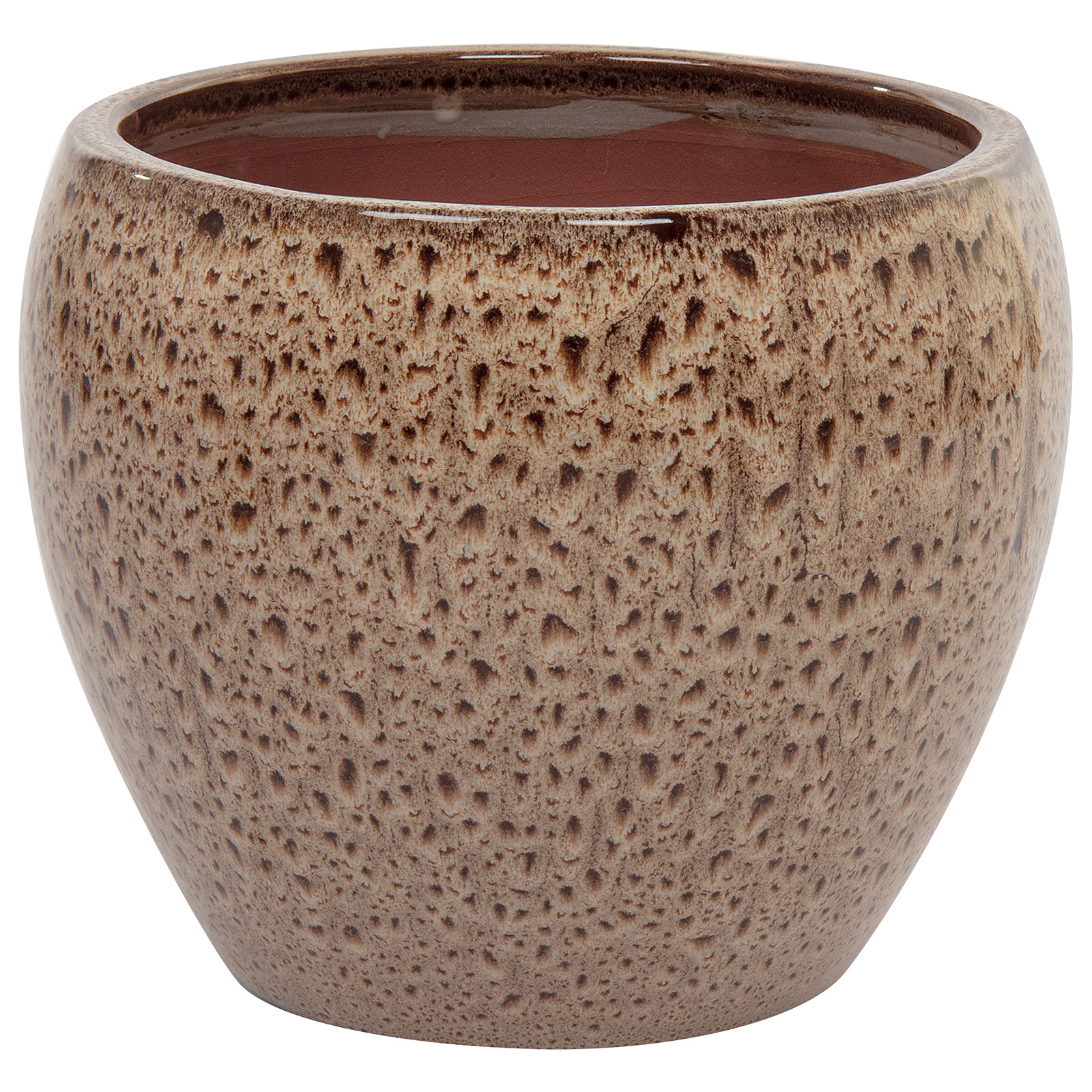 Кашпо Nobilis Marco "Sandy Beige Round" (керамика), D31хH37 см Коричневый