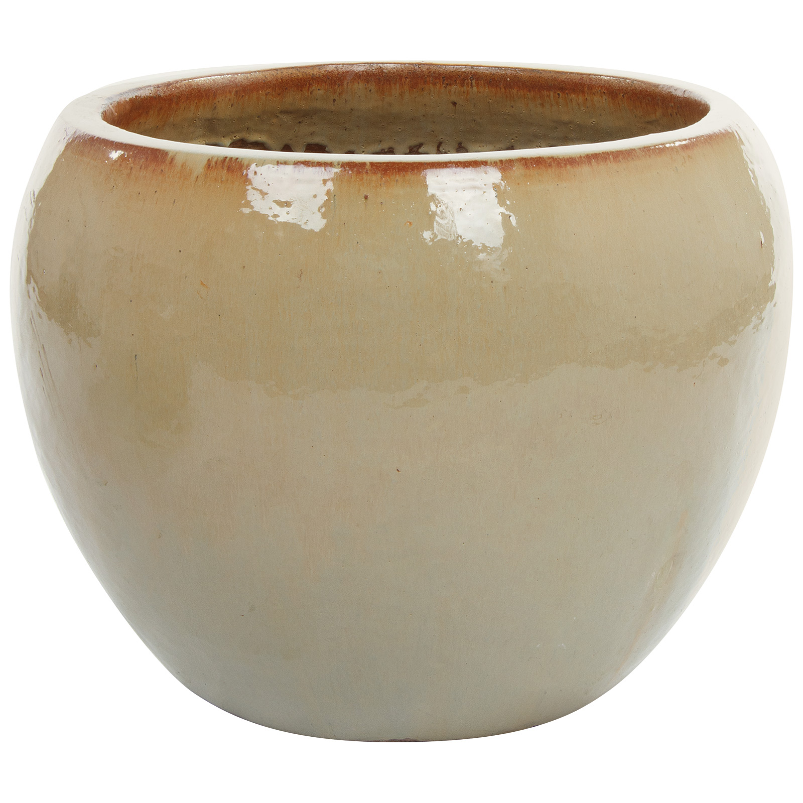 Кашпо Nobilis Marco "Сream Round" (керамика), D58хH43 см Кремовый