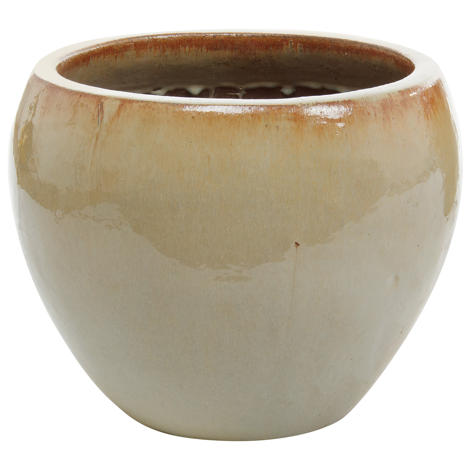 Кашпо Nobilis Marco "Сream Round" (керамика), D43хH33 см Кремовый