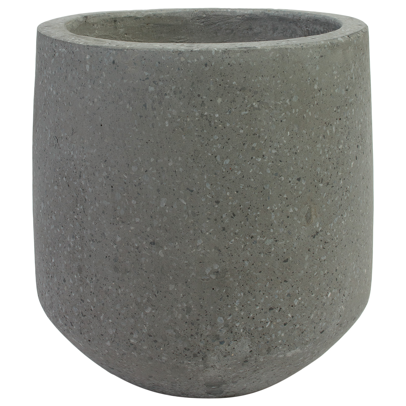 Кашпо Nobilis Marco "Grey Jar" (полистоун), D22хH22 см Серый