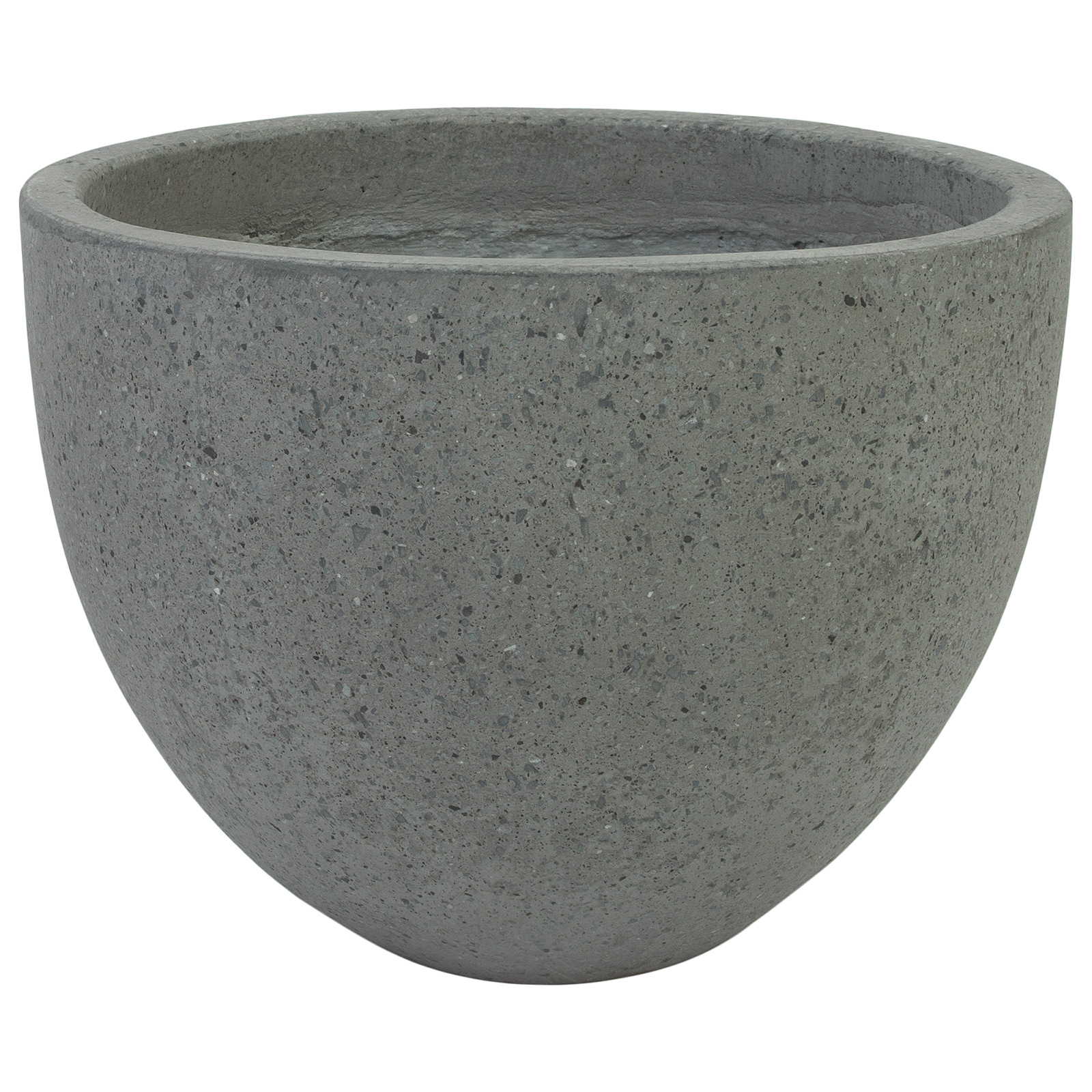 Кашпо Nobilis Marco "Grey Round" (полистоун), D40хH30 см Серый