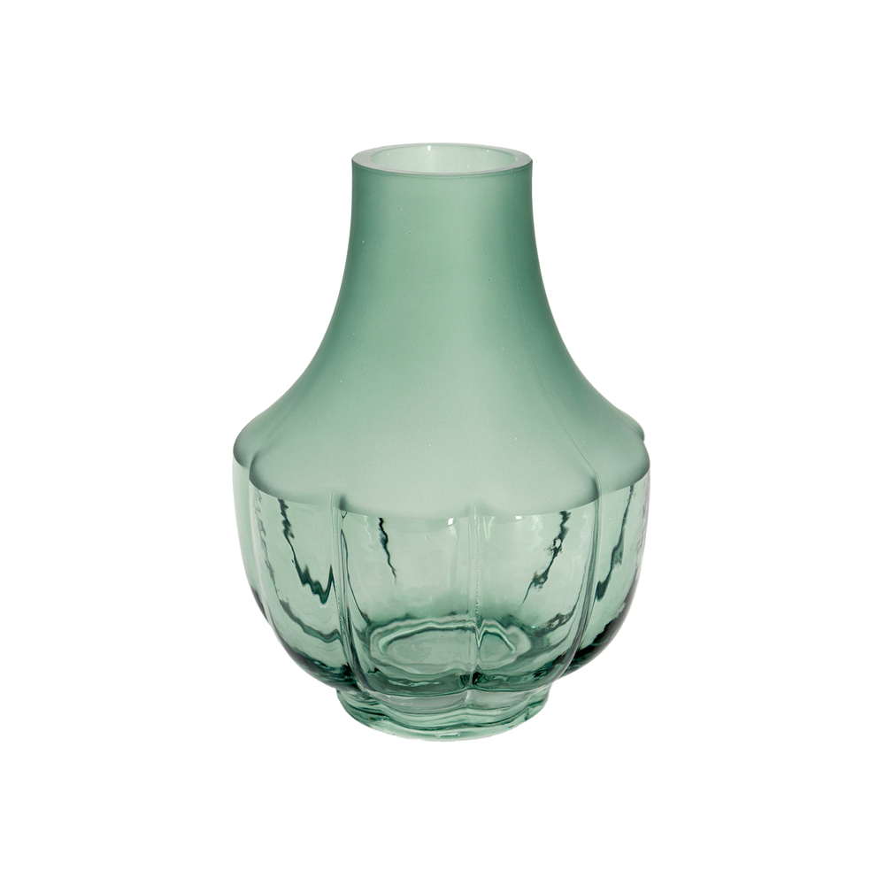 Ваза "Shade" (стекло), D15xH21 см Зеленый