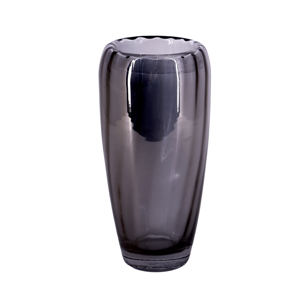 Ваза "Bud" (стекло), D13хH25 см Серый