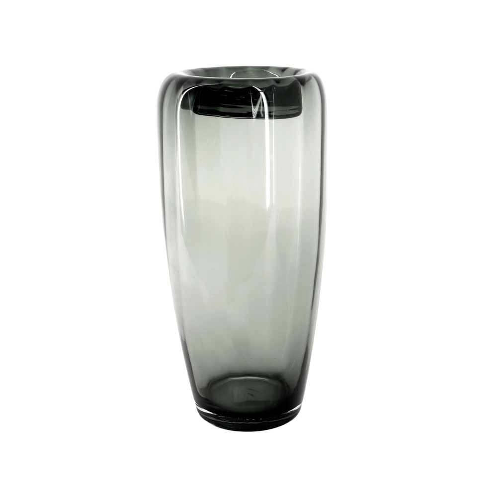 Ваза "Bud" (стекло), D15хH30 см Серый