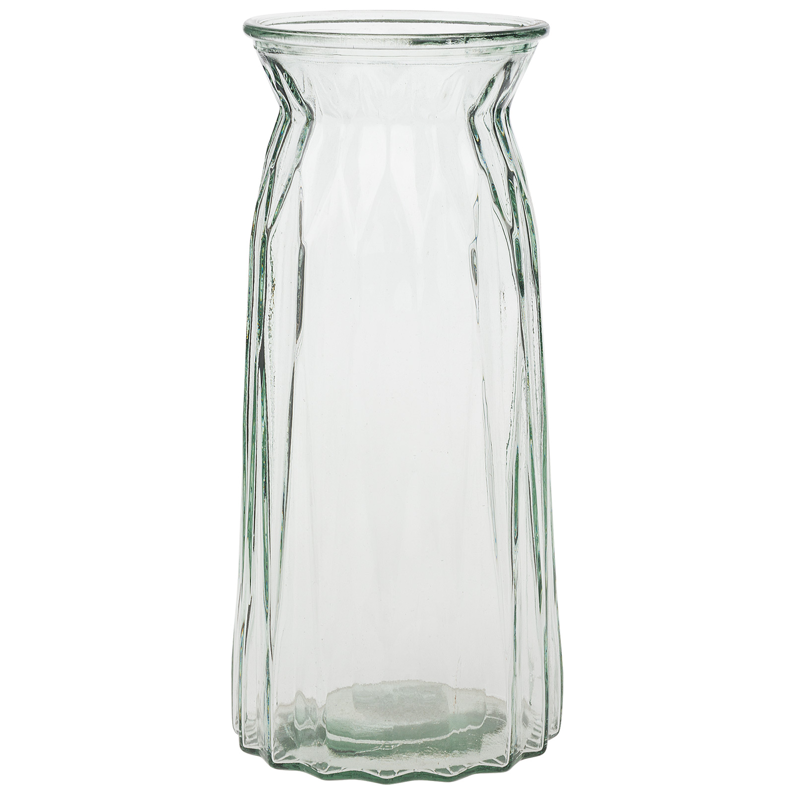 Ваза "Flower world" (стекло), D10xH25 см Прозрачный